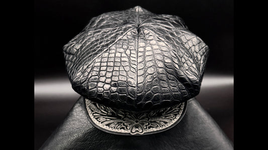 【価格改定のお知らせ】SOTOMI×ATSU CROCODILE POROSUS Casquette "Peanut Flower" PLATINUM
