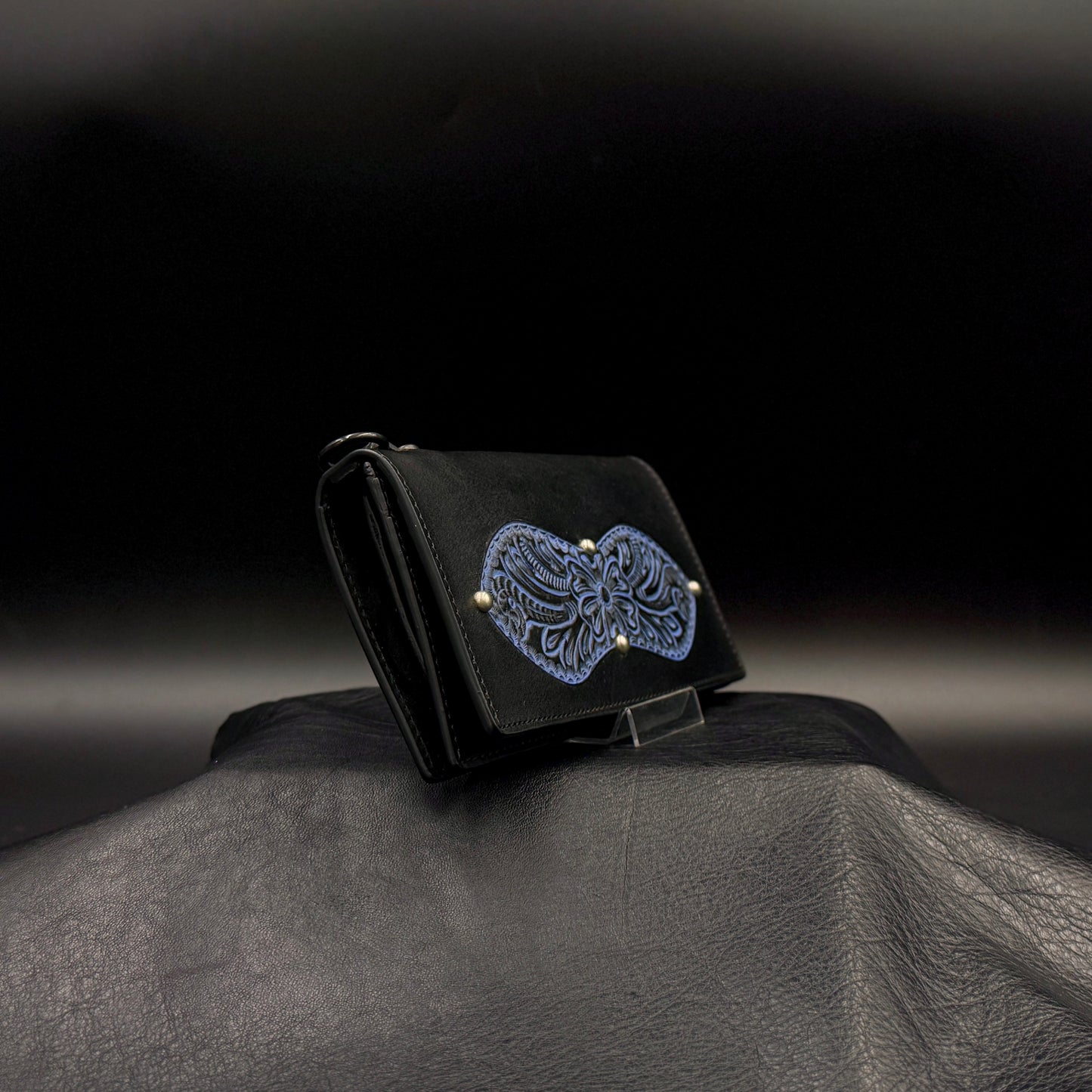 LONG WALLET “Peanut“  Lapis Lazuli【長財布/ステアハイド/カービング/ラピスラズリ】