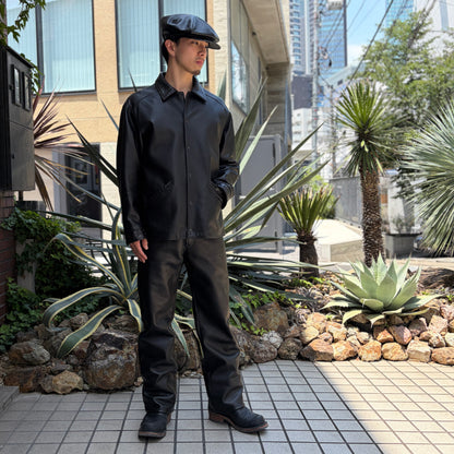 SOTOMI×ATSU CROCODILE&CHROME LEATHER PANTS "THUNDER BIRD" The Ore【レザーパンツ/革パン/クロコダイル/ポロサス】
