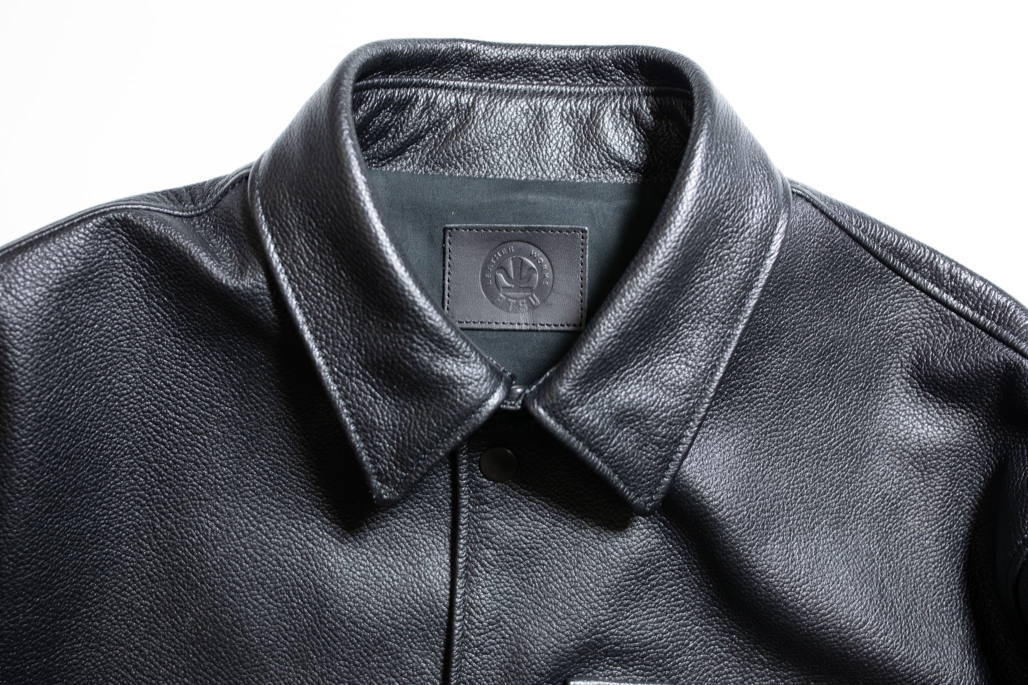 LEATHER COACH JACKET 