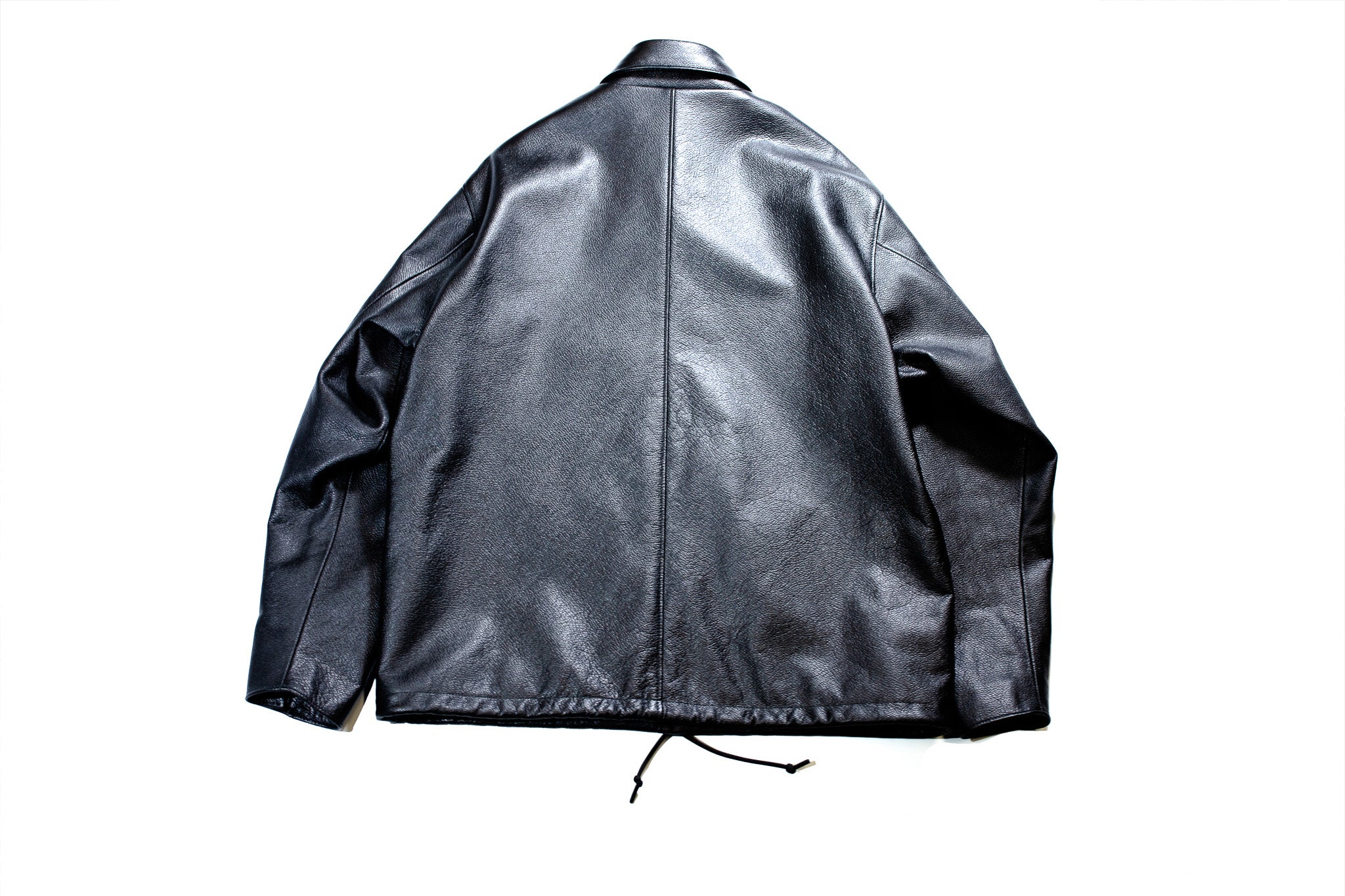 LEATHER COACH JACKET 