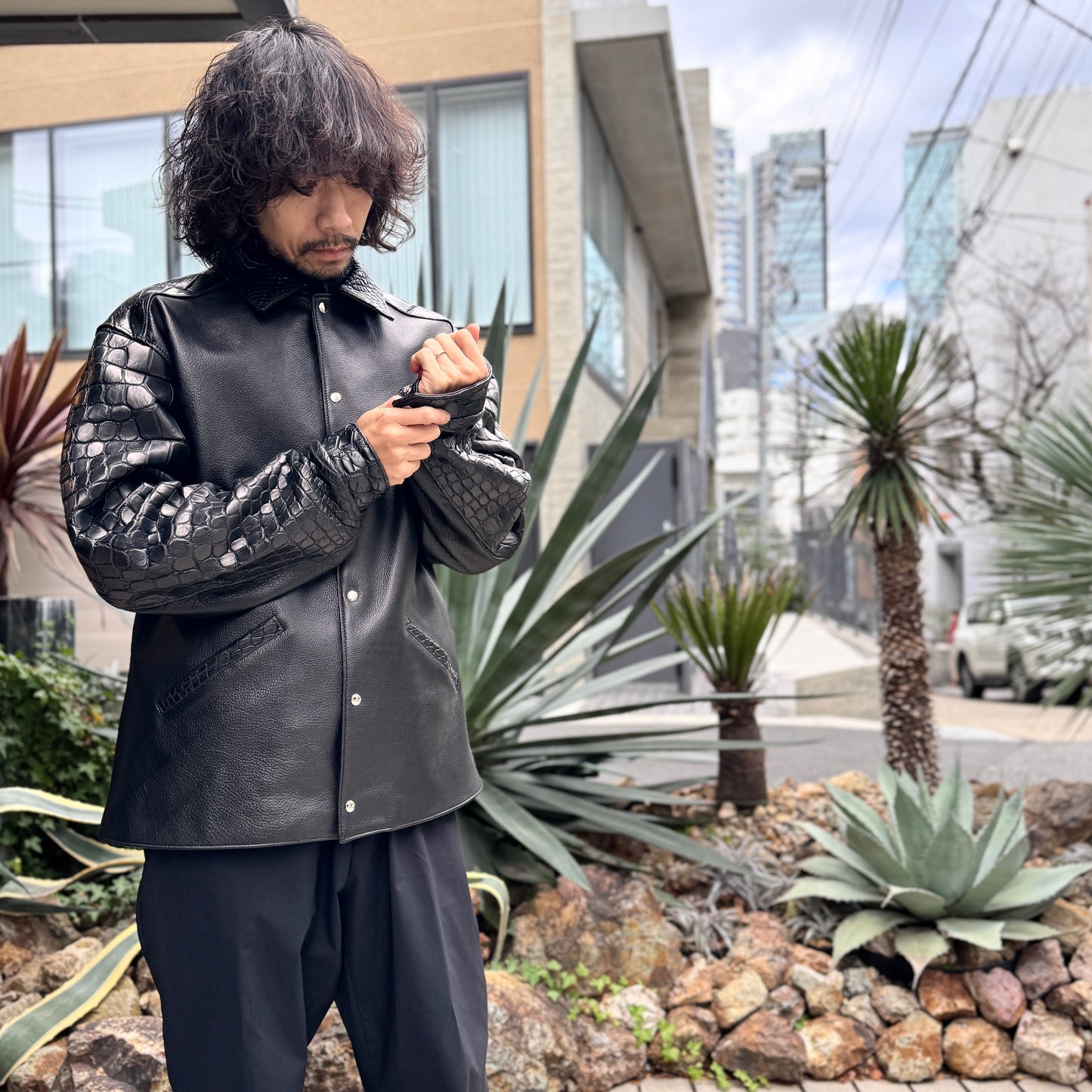 SOTOMI×ATSU CROCODILE POROSUS CAR COAT  Type.3【クロコダイル/ポロサス/カーコート/タイプ3】