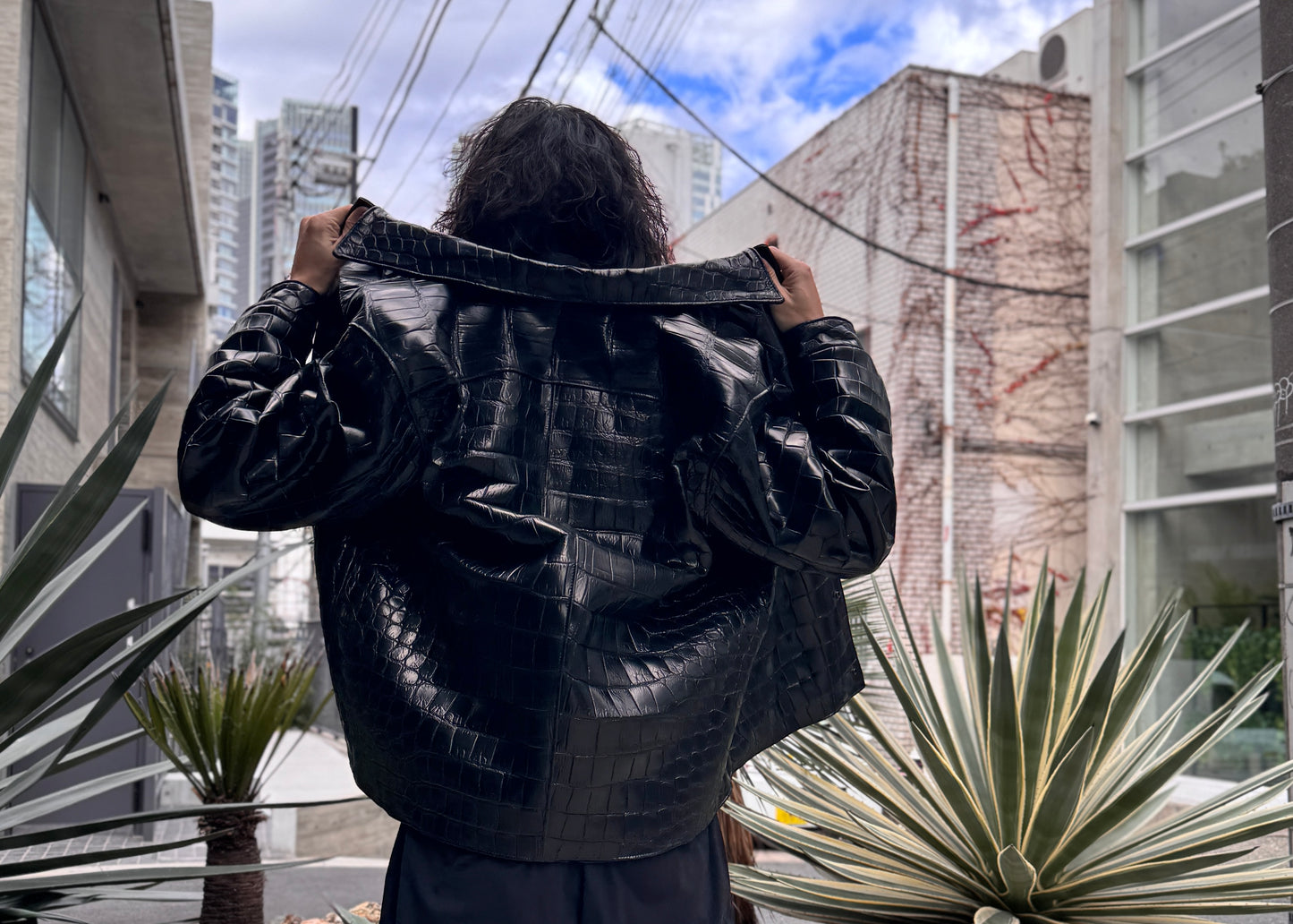 SOTOMI×ATSU CROCODILE POROSUS CAR COAT  All Crocodile【クロコダイル/ポロサス/カーコート/オールクロコダイル】