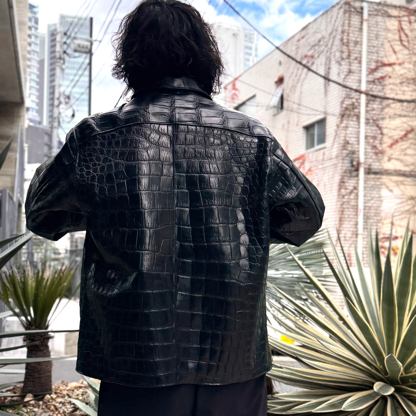 SOTOMI×ATSU CROCODILE POROSUS CAR COAT  All Crocodile【クロコダイル/ポロサス/カーコート/オールクロコダイル】