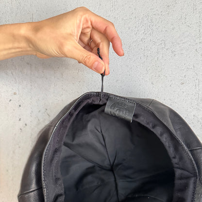 SOTOMI×ATSU ORIGINAL CHROME LEATHER × CROCODILE POROSUS Casquette【クロムハイド/クロコダイル/ポロサス/キャスケット】