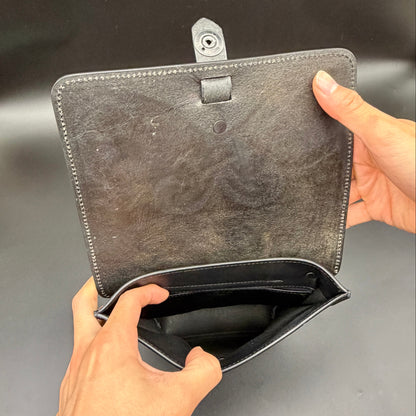 SHOULDER BAG “Crest“ The Ore 純銀【ショルダーバッグ/ステアハイド/カービング/シルバー】
