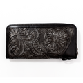 ROUND LONG WALLET “Crest“ Pure Silver