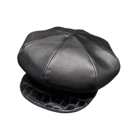 SOTOMI×ATSU ORIGINAL CHROME LEATHER × CROCODILE POROSUS Casquette【クロムハイド/クロコダイル/ポロサス/キャスケット】