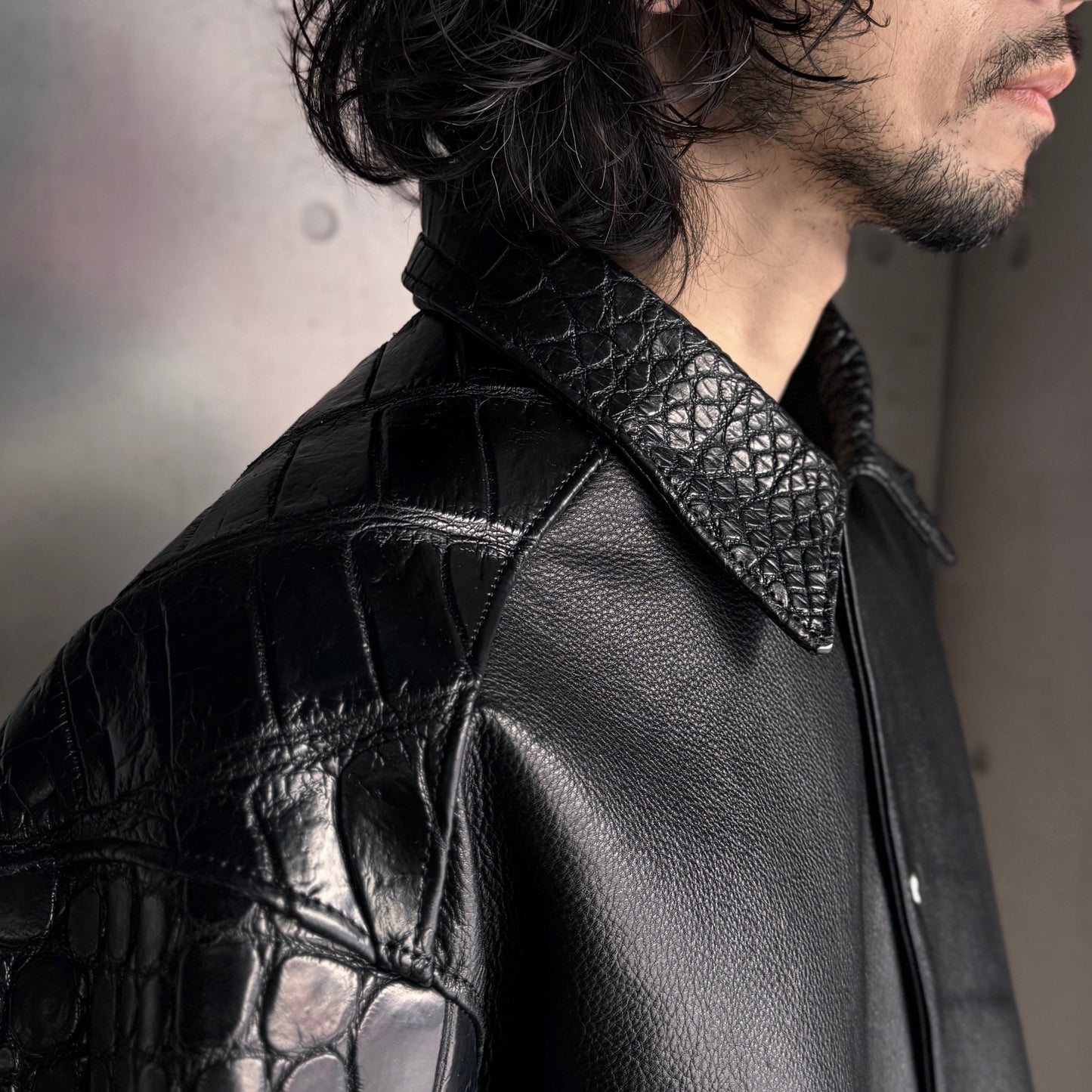 SOTOMI×ATSU CROCODILE POROSUS CAR COAT  Type.3【クロコダイル/ポロサス/カーコート/タイプ3】