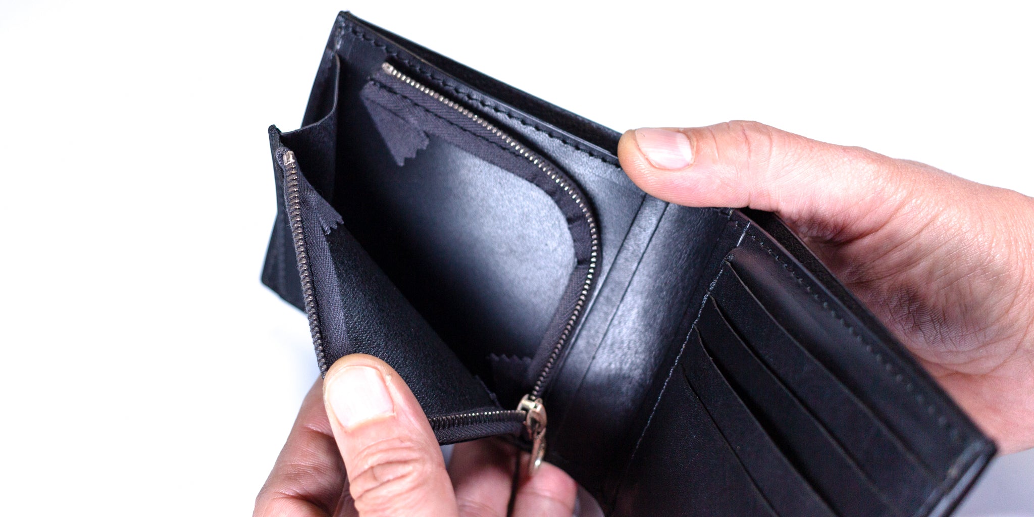 SHORT WALLET “Crest“ The Ore純銀【二つ折り財布/ステアハイド